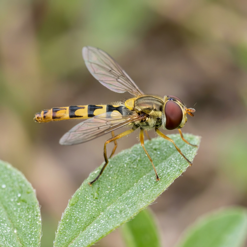 Hoverfly à long ventre