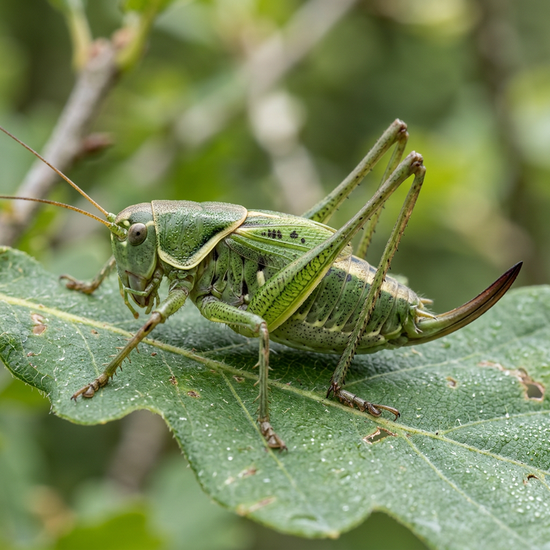 Insecte cimeterre des bois durs