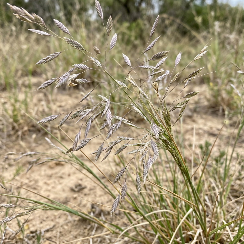 L'herbe d'amour (Eragrostis), illustration IA