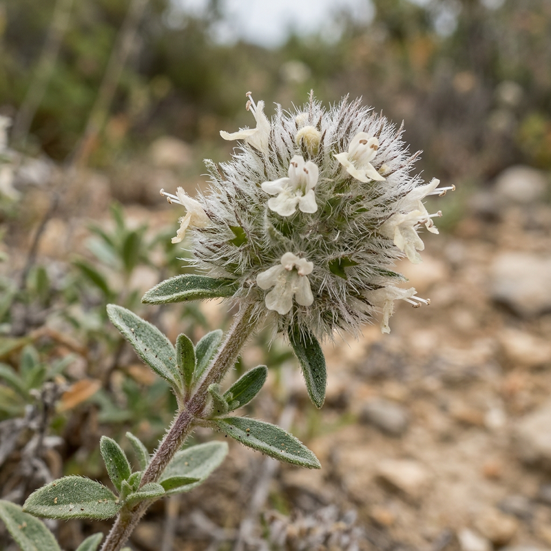 Thym liquéfié (Thymus mastichina), illustration IA