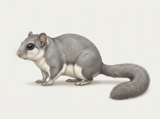 Loir (Glis glis) de côté