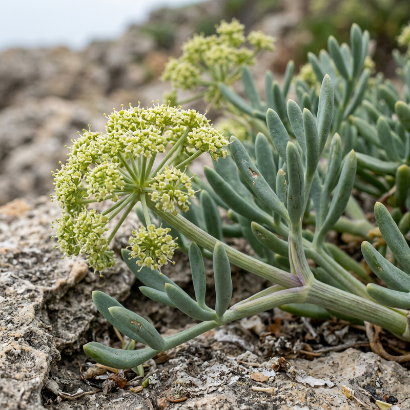 Meerfenchel (Crithmum maritimum), illustration IA