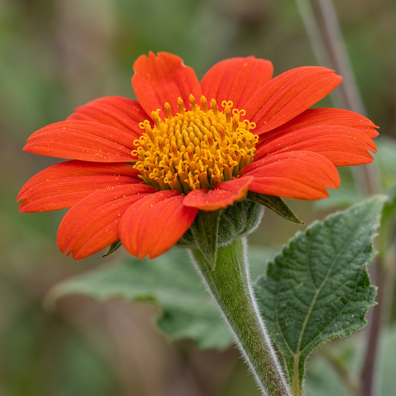 Tournesol mexicain (Tithonia rotundifolia), illustration IA