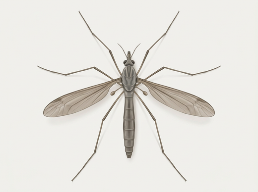Cranefly des marais (Tipula paludosa) d'en haut