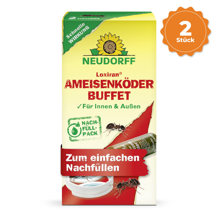 Neudorff Loxiran Ameisenköderbuffet Nachfüllpack – 2 St,