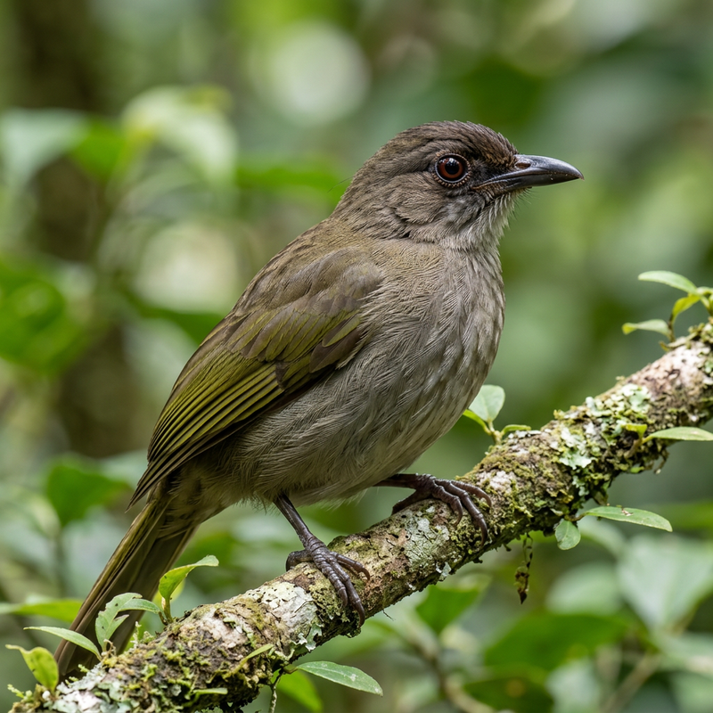 Bulbul à ailes olive