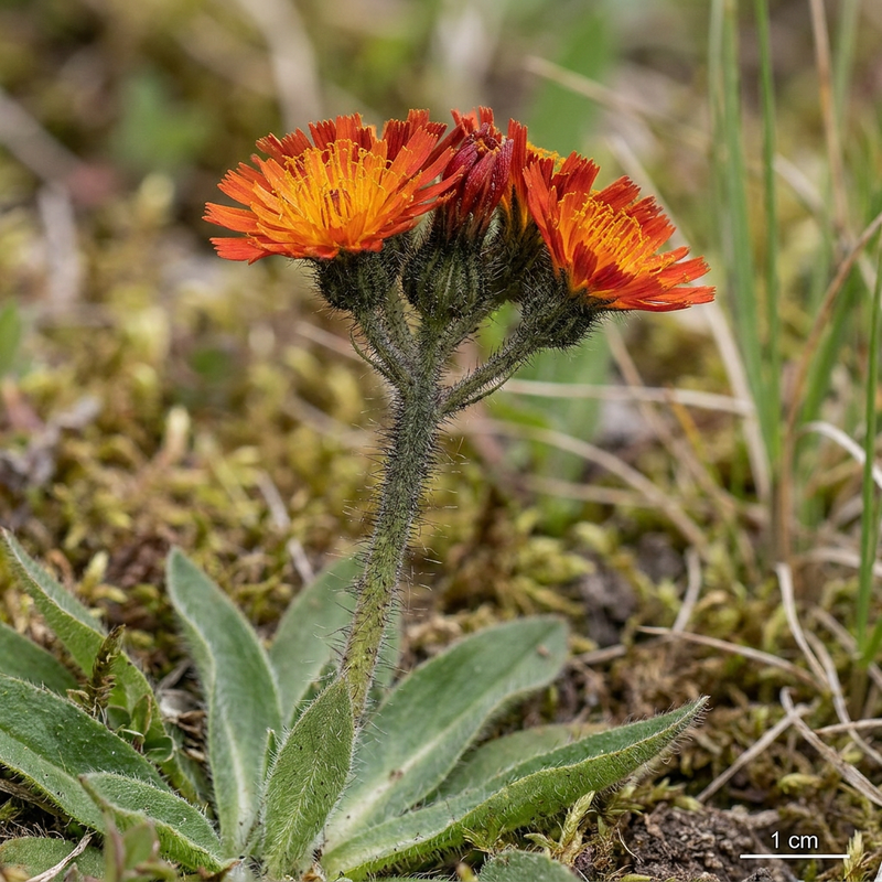 Épervière rouge orangé
