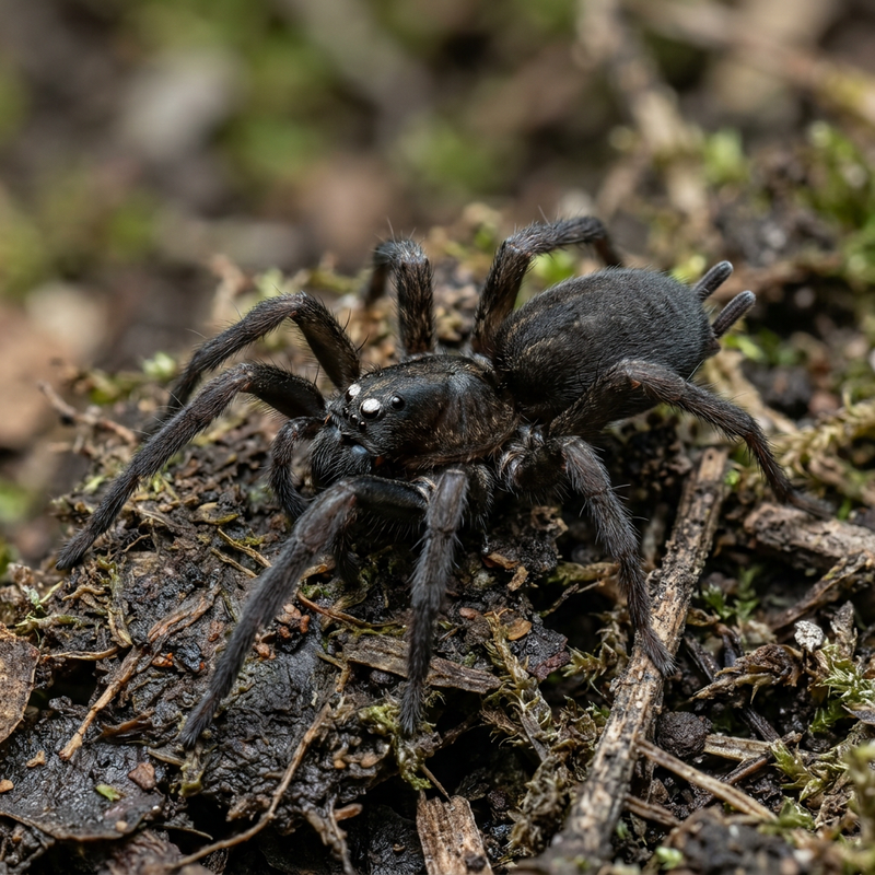 Araignée à ventre plat