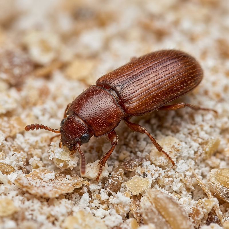 Coléoptère de la farine de riz