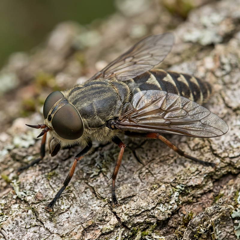 Taon du bétail (Tabanus bovinus), illustration IA