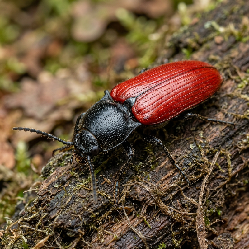 Coléoptère à ventre rouge