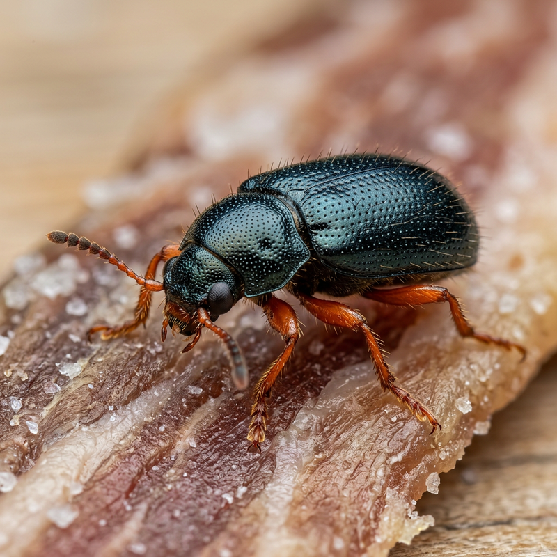 Coléoptère à pattes rouges