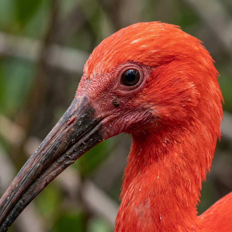 Ibis rouge (Eudocimus ruber), illustration IA