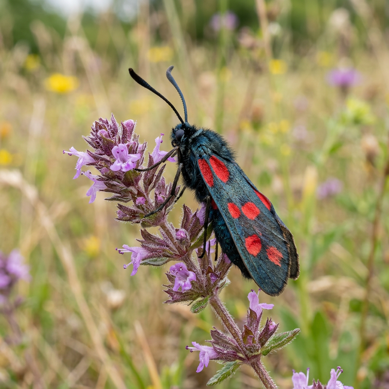 Bélier noir à nuque rouge