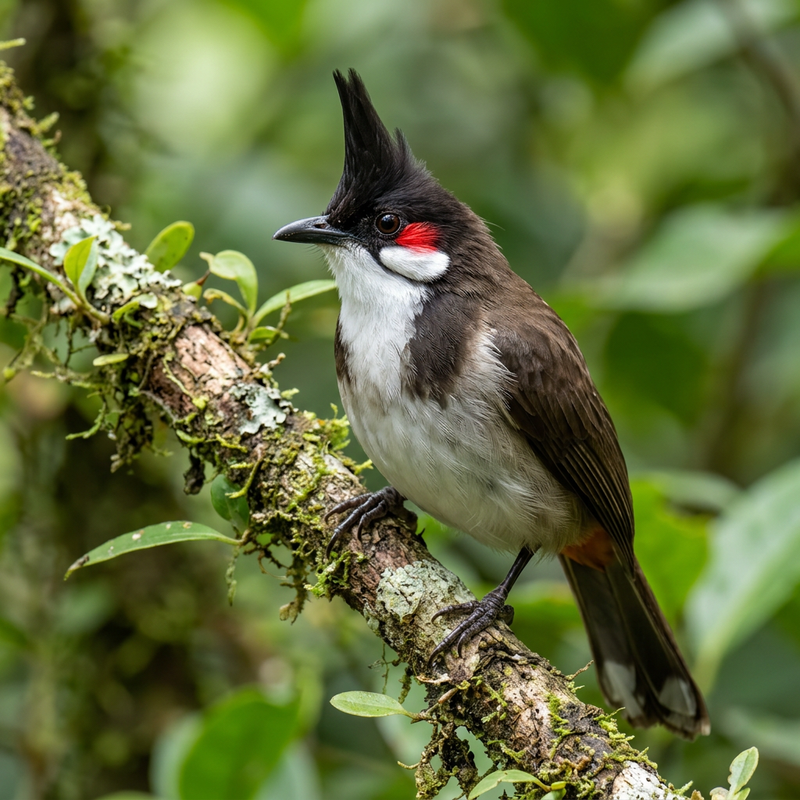 Bulbul à oreilles rouges