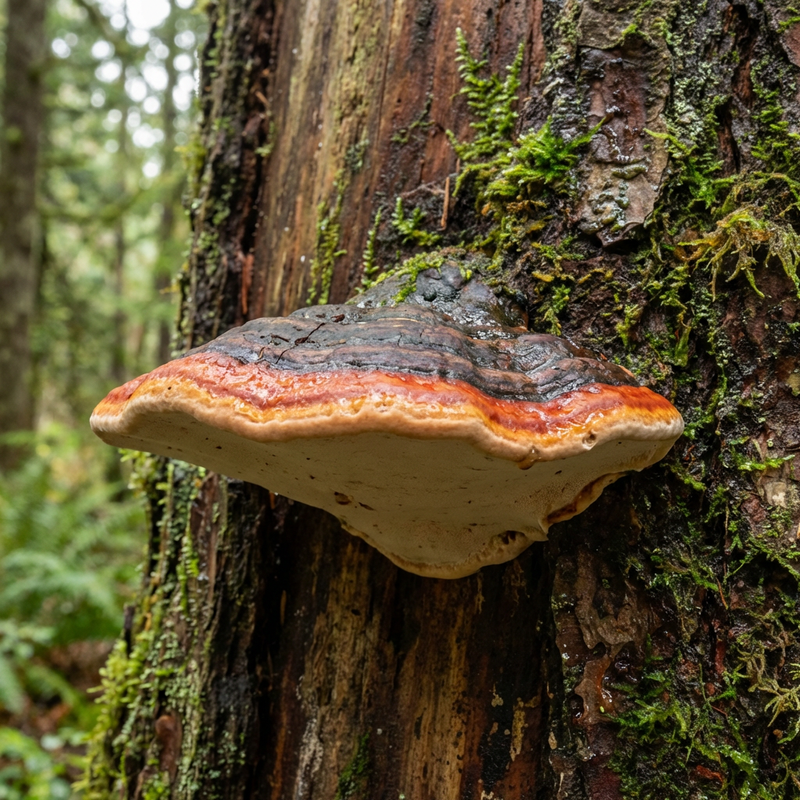 Éponge d'arbre à bords rouges