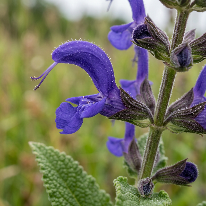 Sauge (genre) (Salvia), illustration IA