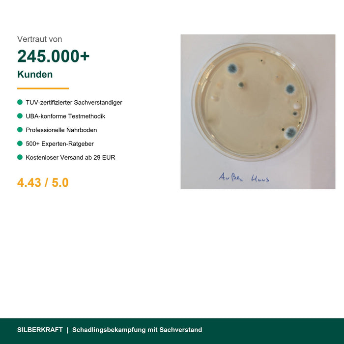 245 000 clients font confiance au test de moule Silberkraft