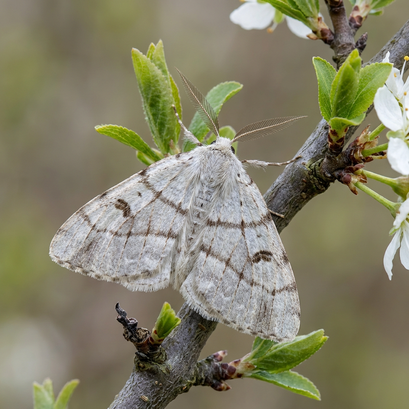 Papillon blanc du prunellier
