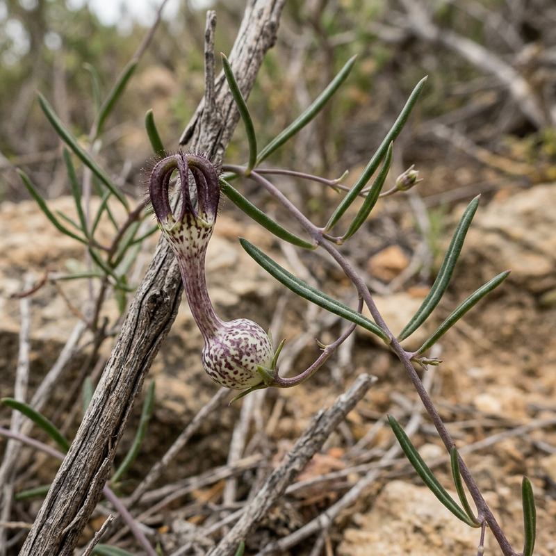 Schmalblättrige Leuchterblume (Ceropegia linearis), illustration IA