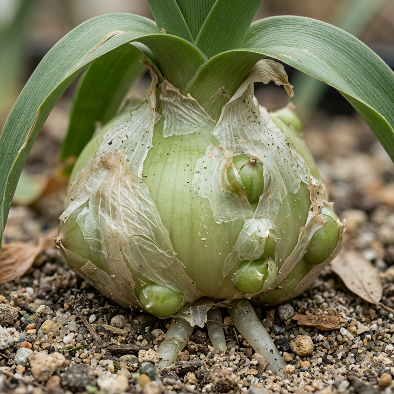 Schwangere Zwiebel (Albuca bracteata), illustration IA