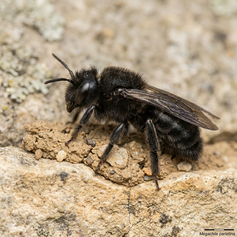 Abeille mortier noire