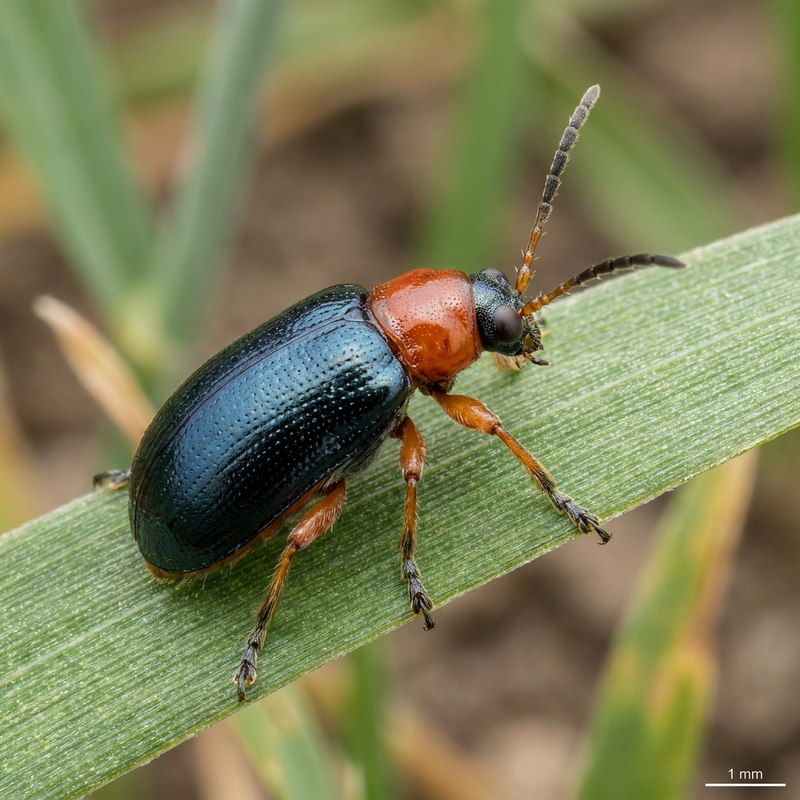 Coléoptère noir des céréales