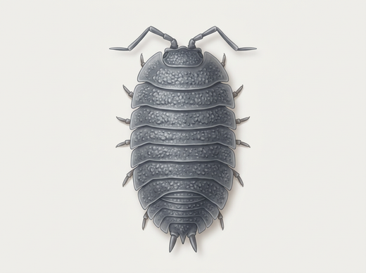 Cloporte (Porcellio scaber) d'en haut