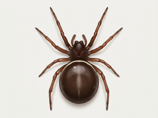 Araignée grasse commune (Steatoda bipunctata) d'en haut