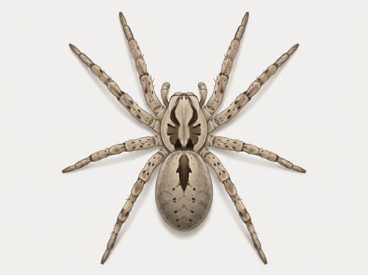 Araignée Nosferatu (Zoropsis spinimana) d'en haut