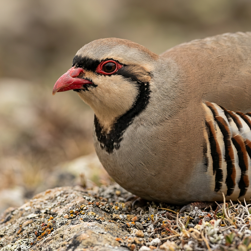 Steinhuhn (Alectoris chukar), illustration IA