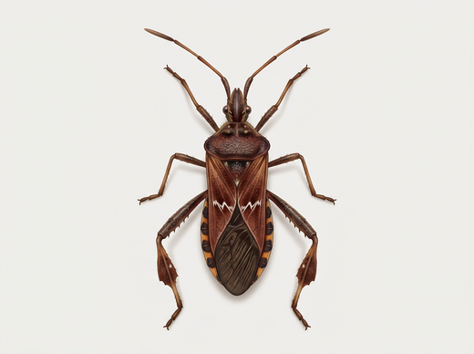 Punaise américaine du pin (Leptoglossus occidentalis) vue de dessus