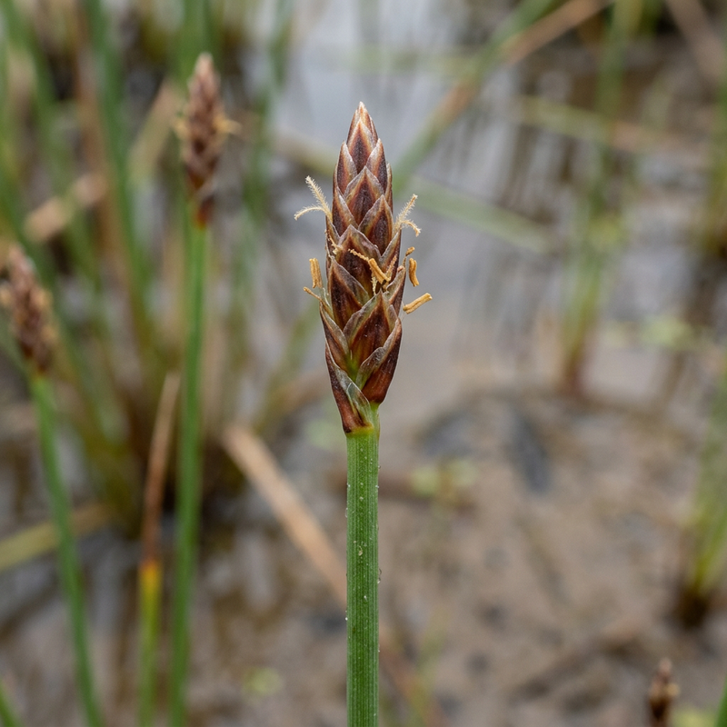 Ruée vers les marais (Eleocharis), illustration IA