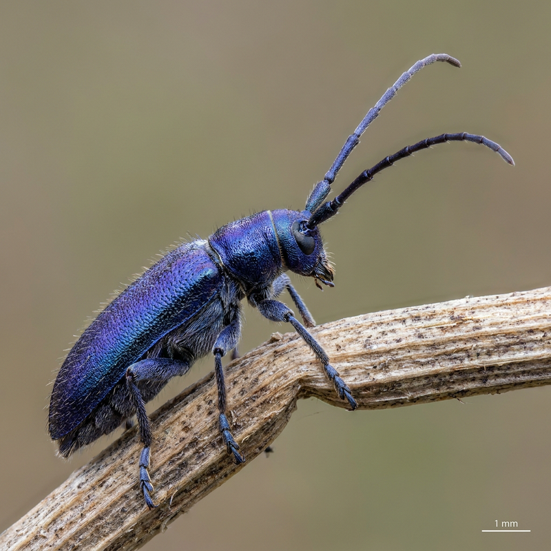 Buck à col roulé bleu violet