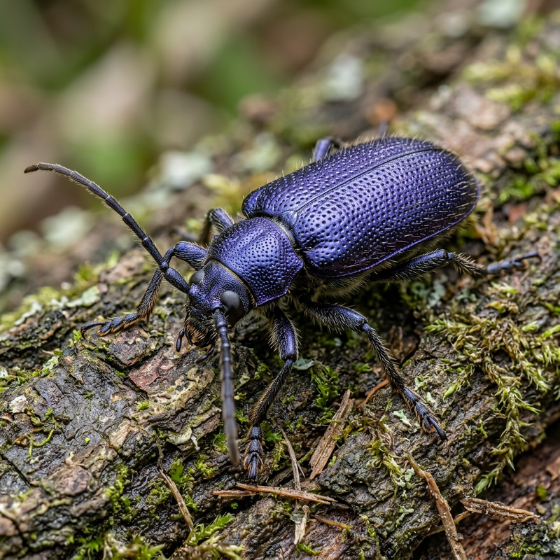 Buck à collet violet-bleu