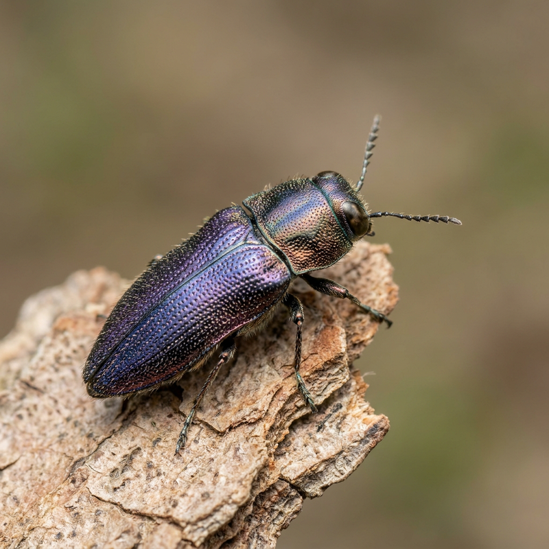 Coléoptère des racines bleu-violet