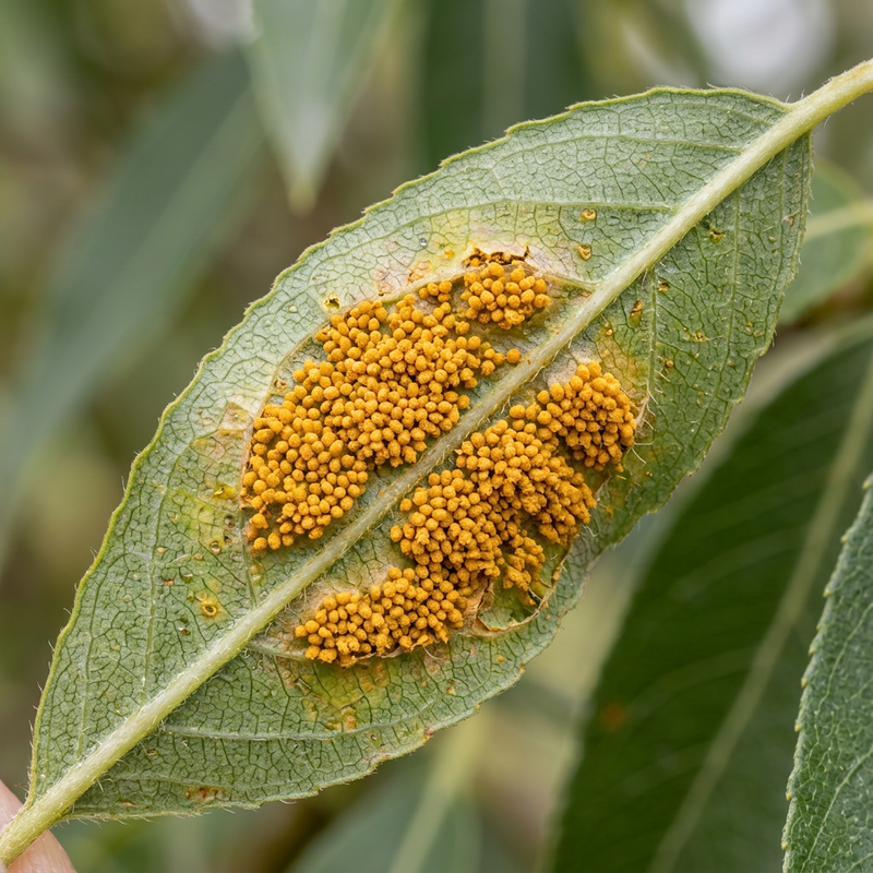 Rouille du saule (genre Melampsora)