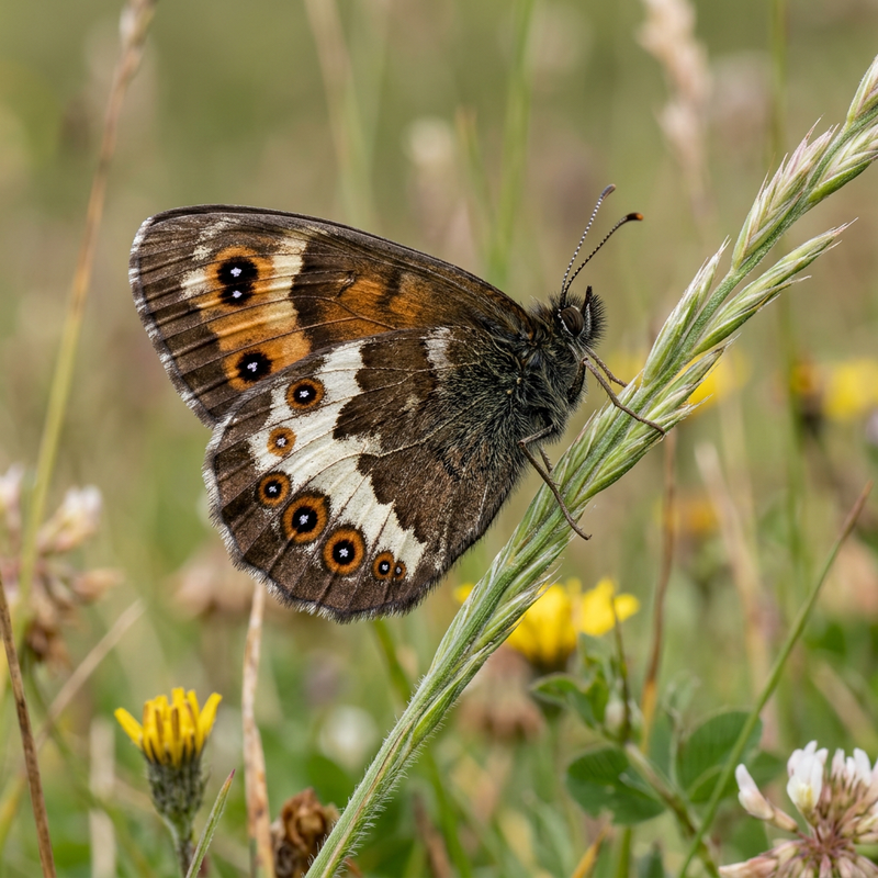 Papillon maure à bandes blanches