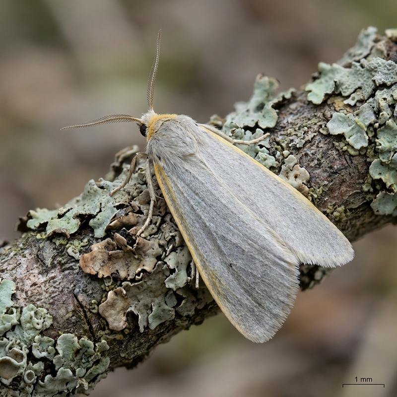 Ours lichen blanc-gris