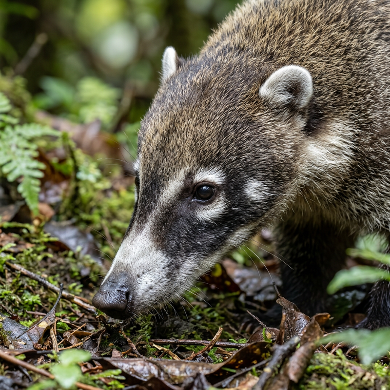 Coati à nez blanc