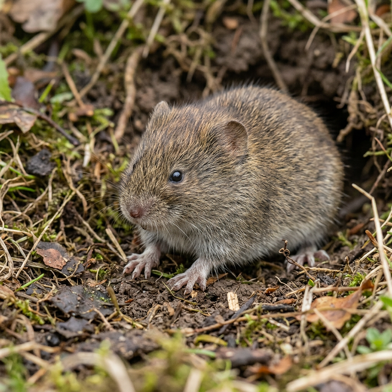 Campagnol (Microtus sp.) (Microtus), illustration IA