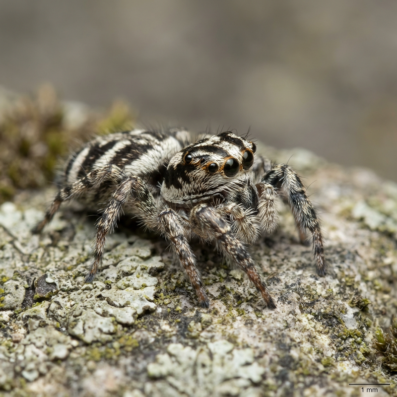 Araignée sauteuse zèbre