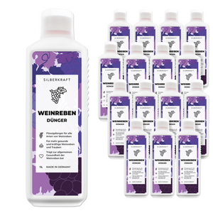 Weinreben Dünger - Mineralischer NPK-Flüssigdünger mit Stickstoff - Dünger für Weinreben - Weinstock Dünger - Silberkraft