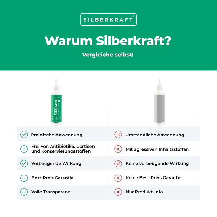 Nettoyant pour oreilles à l'extrait de camomille pour chiens et chats