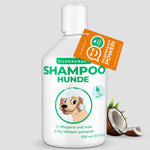 Shampoing pour chien à l'huile de Neem pour chiens et chiots - produit de soin shampoing sensible contre les démangeaisons et les odeurs, shampoing pour chiens pour fourrure bien soignée - Silberkraft