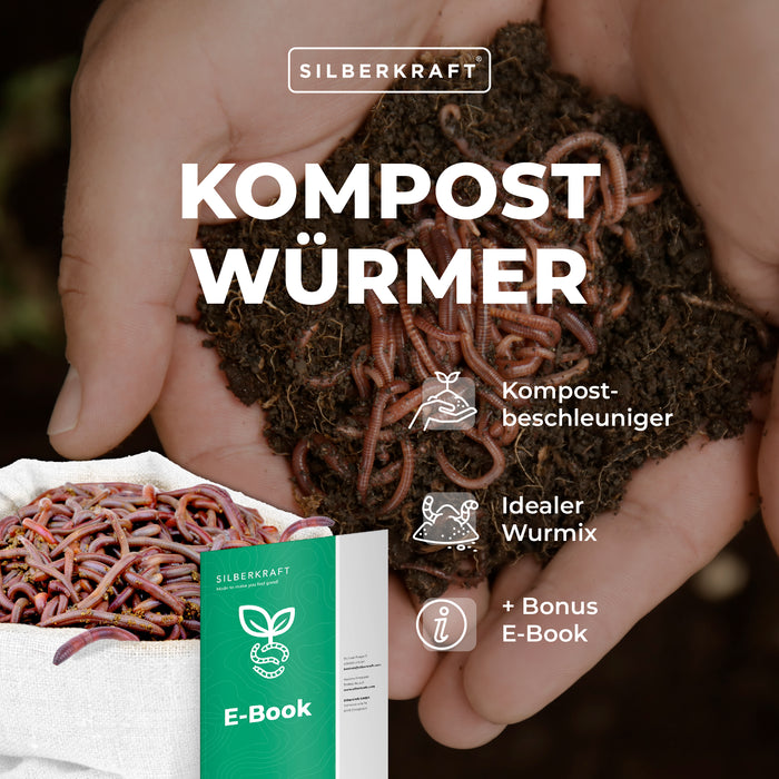 Vers de compost - mélange de vers vivants - accélérateurs de compost efficaces pour boîtes à vers, composteurs à vers, composteurs rapides, composteurs