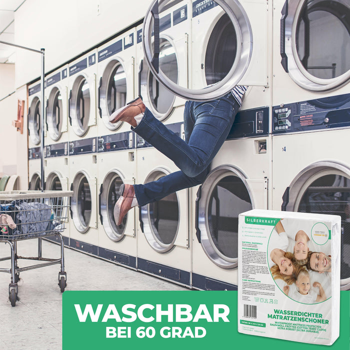 Housse de matelas anti-acariens enveloppant la literie