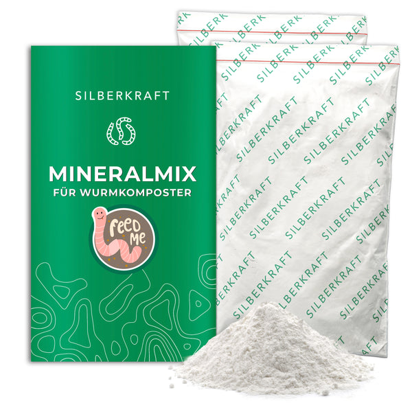Nourriture pour vers / mélange minéral pour lombricomposteurs et vers de compost - Silberkraft