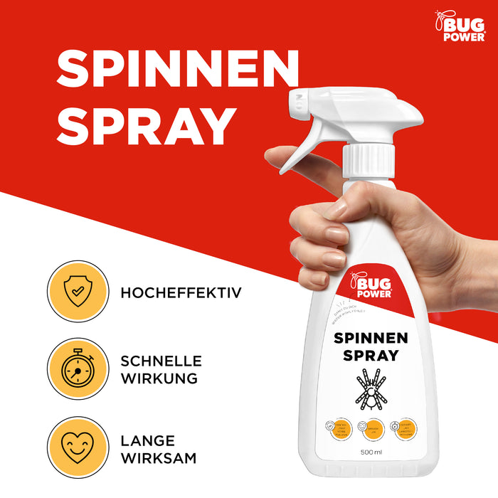 Spray araignée BugPower - efficace contre les araignées