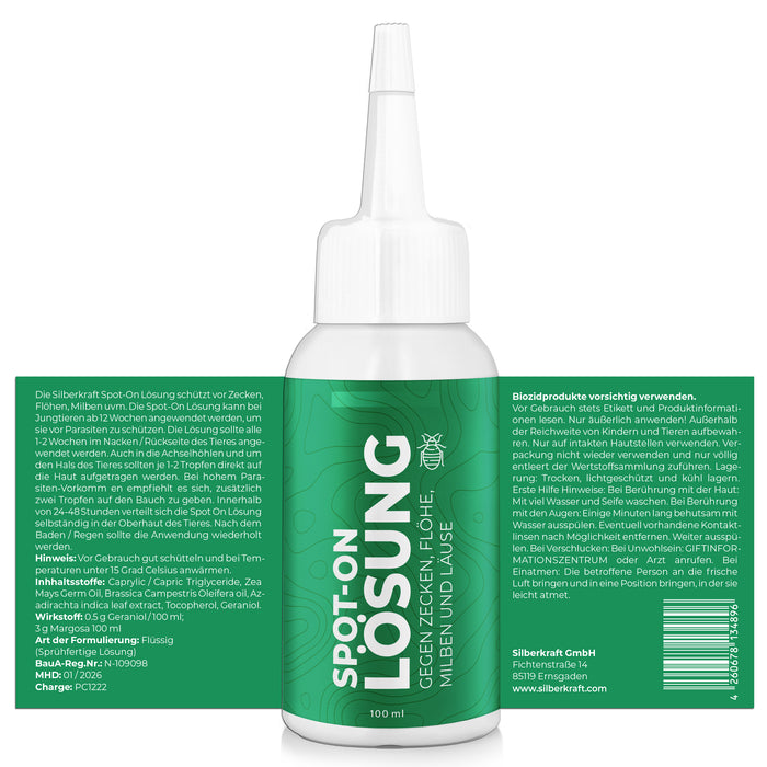 Spray anti-puces et anti-tiques pour chiens et chats